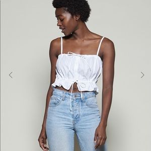 Womn Lindsey white crop top 🐚
